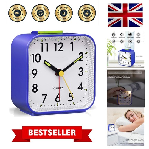 Silent alarm clocks bedside - silent,