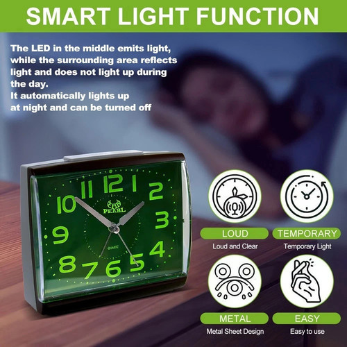 Silent bedside alarm - silent,