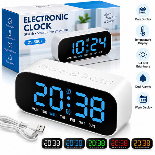 Led electric digital alarm - digital,