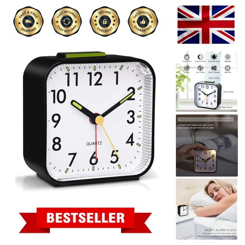 Silent alarm clocks bedside - silent,