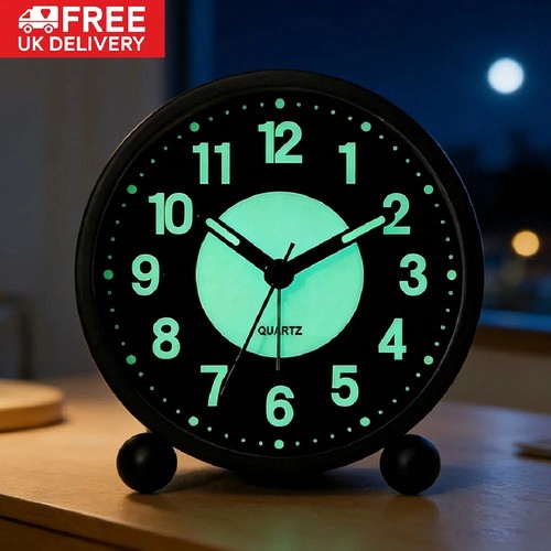 Alarm clock bedside ticking - bedside, no