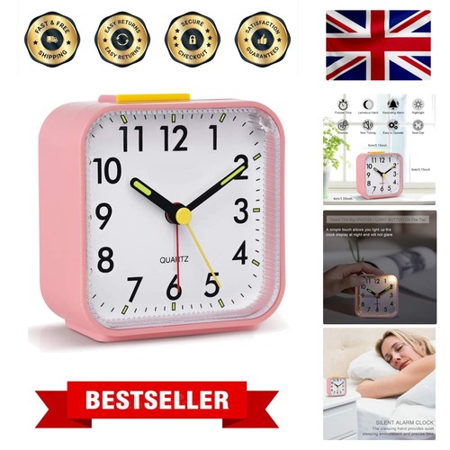 Silent alarm clocks bedside - silent,