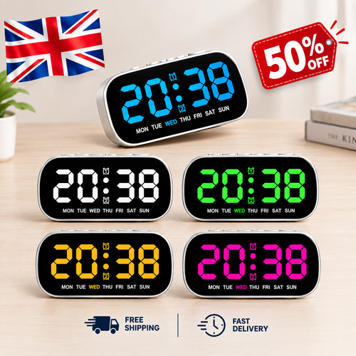 Led electric digital alarm - led,