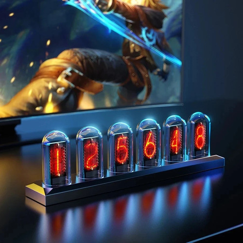 Rgb nixie tube clock - tube, glows