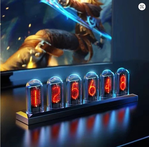 Rgb nixie tube clock - rgb, glows