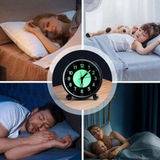 Alarm Clock Bedside No Ticking